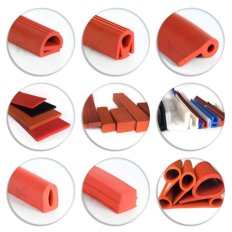 Processo di produzione professionale dell'estrusione di gomma-silicone su misura