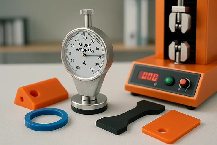 Laboratory Rubber Testing Equipment Setup
