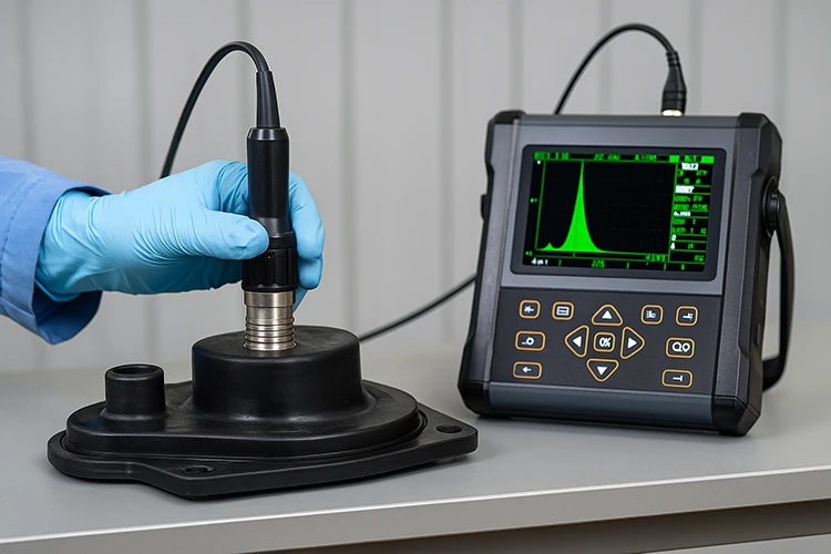 Ultrasonic Testing on Rubber Component