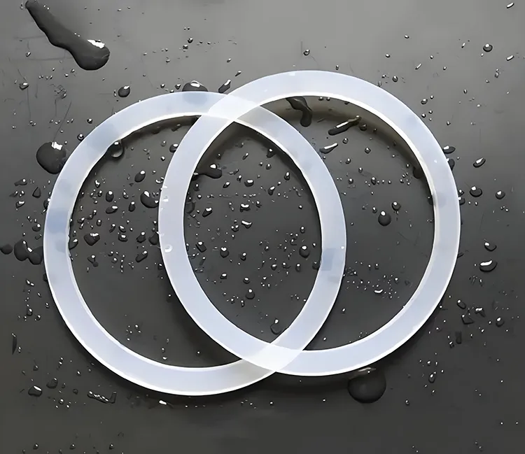Anel de vedação de silicone branco personalizado