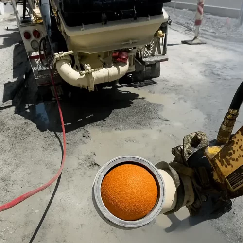 Concrete Pump Line Cleaning